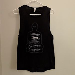 🦔SOLD🦔Medium Black Muscle Tank